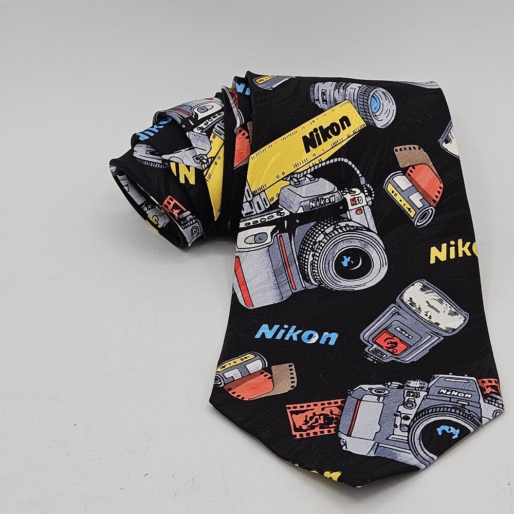 Rare Nikon camera photography enthusiast Tie